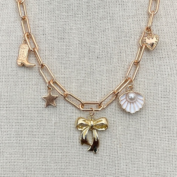 Red Saguaro Trading Post Jewelry - Beachy Cowgirl Charm Necklace